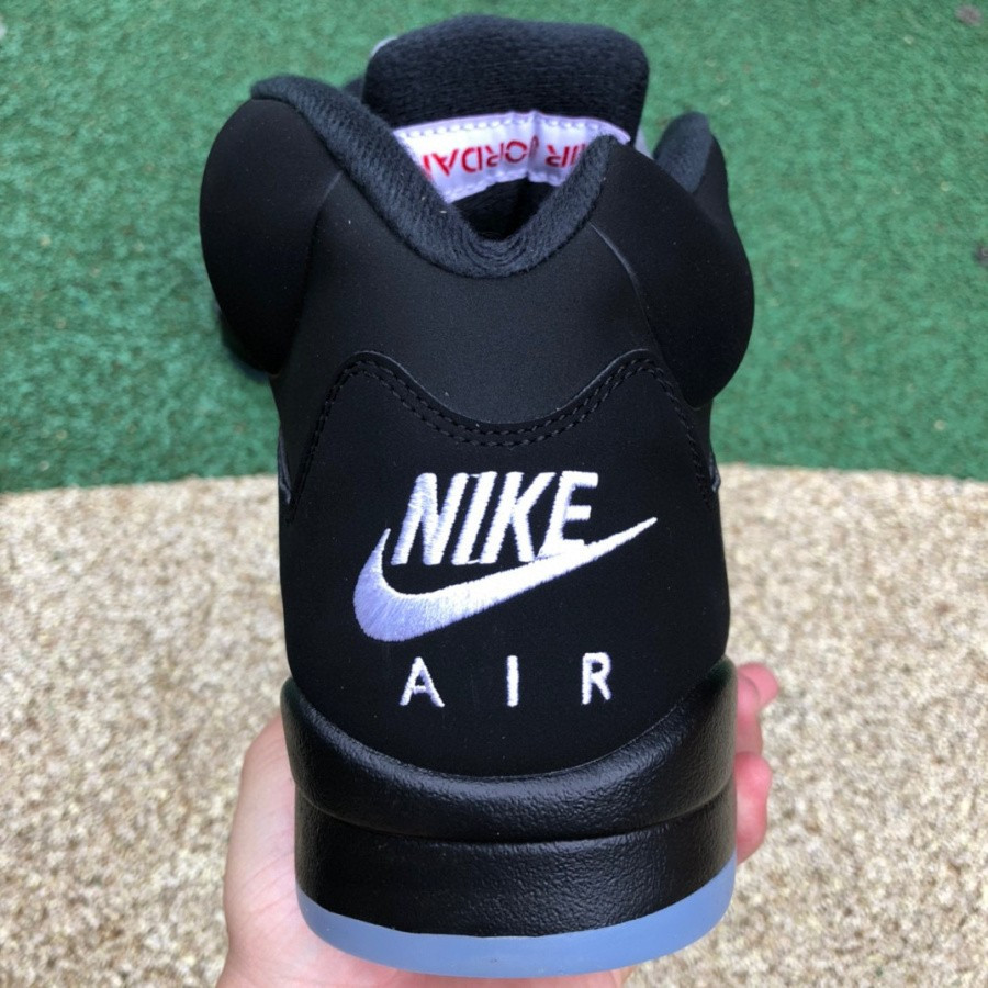 AJ5 Retro OG Retro Black Fire Red Metallic Silver "845035-003"