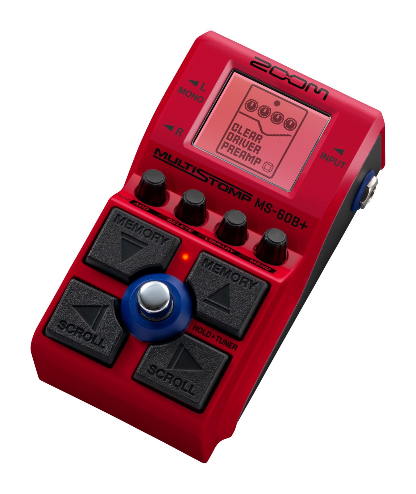 MS-60B+ MultiStomp Bass Effects Pedal with 95+ Effects Featuring Amp Models,