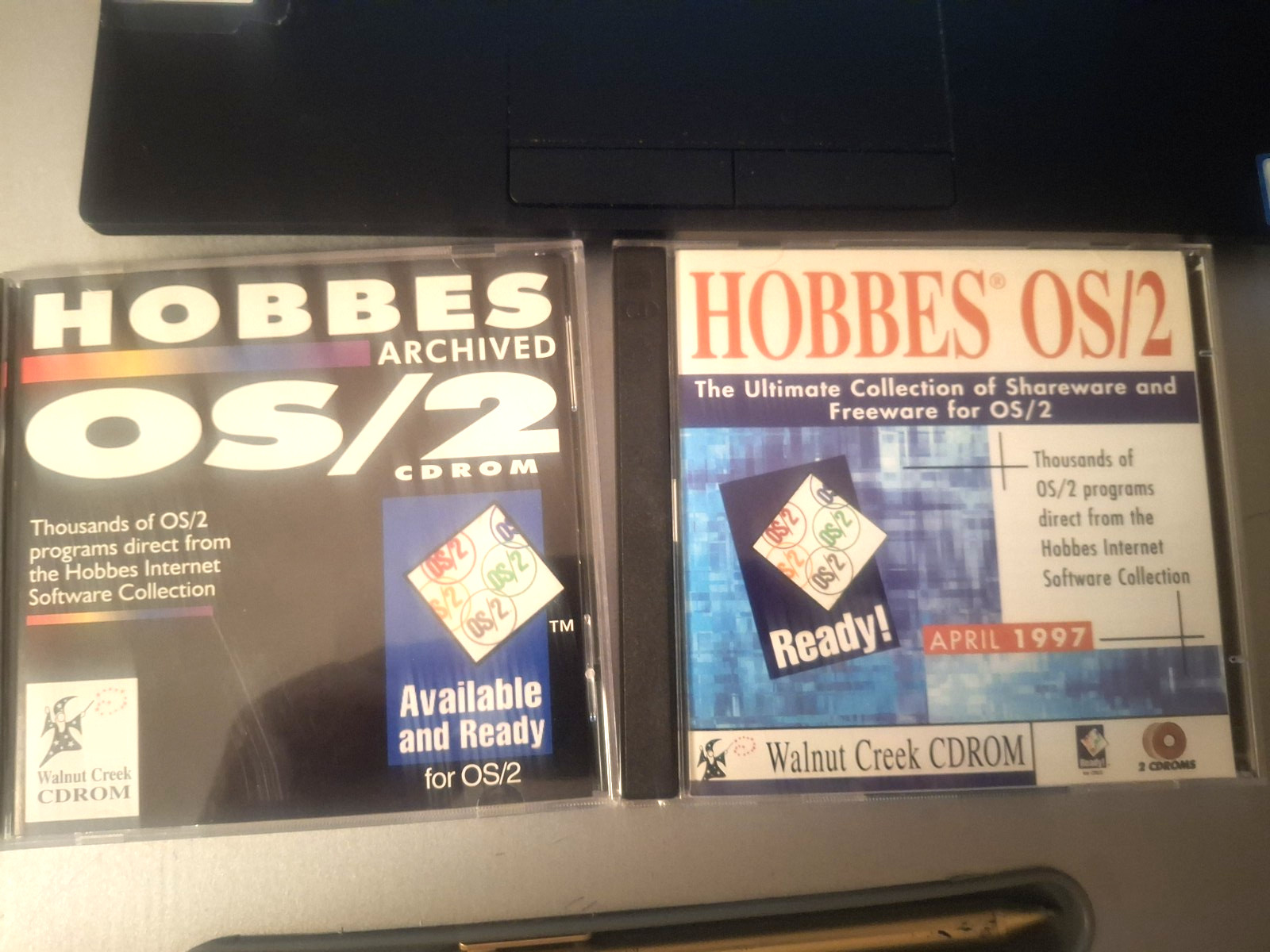 2 HOBBES-OS/2 Walnut Creek CDROMs April 1997 & Archived OS/2 CDROM August 1994