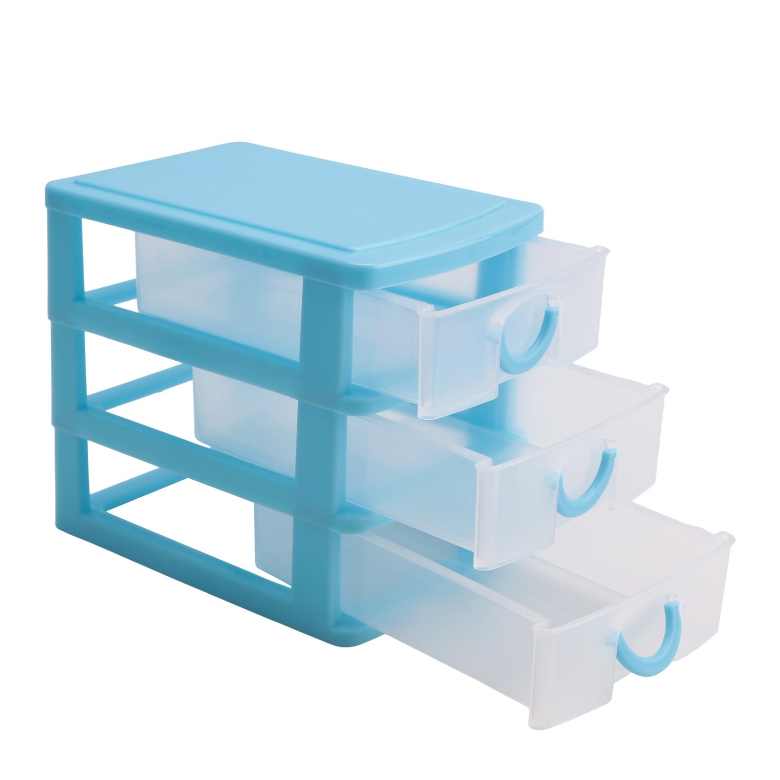 translucent Drawer type plastic Storage Box（ 3 Layers） E1H84589