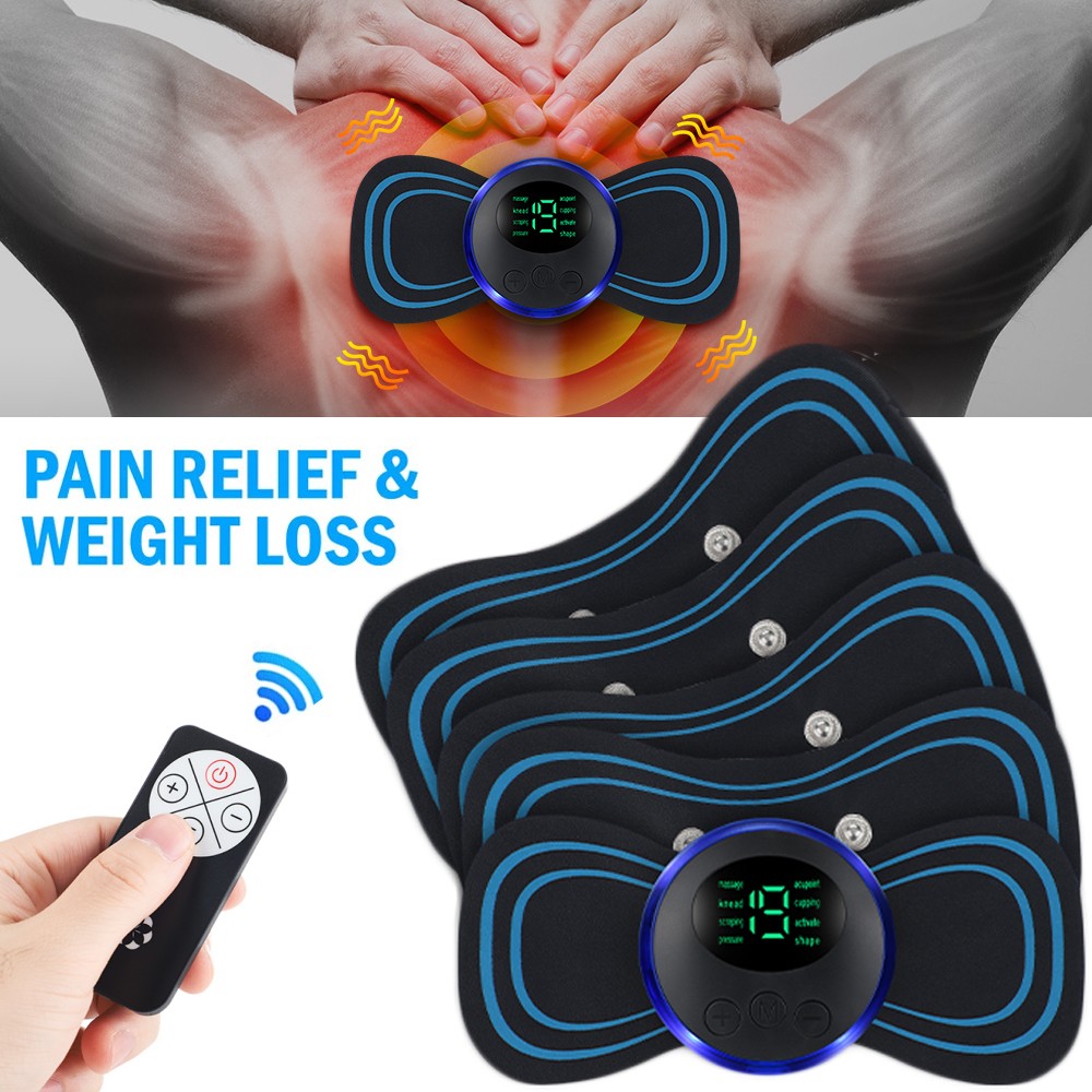 19 Levels Pulse Tens Unit EMS Massager - Full Body Muscle Stimulator Pain Relief