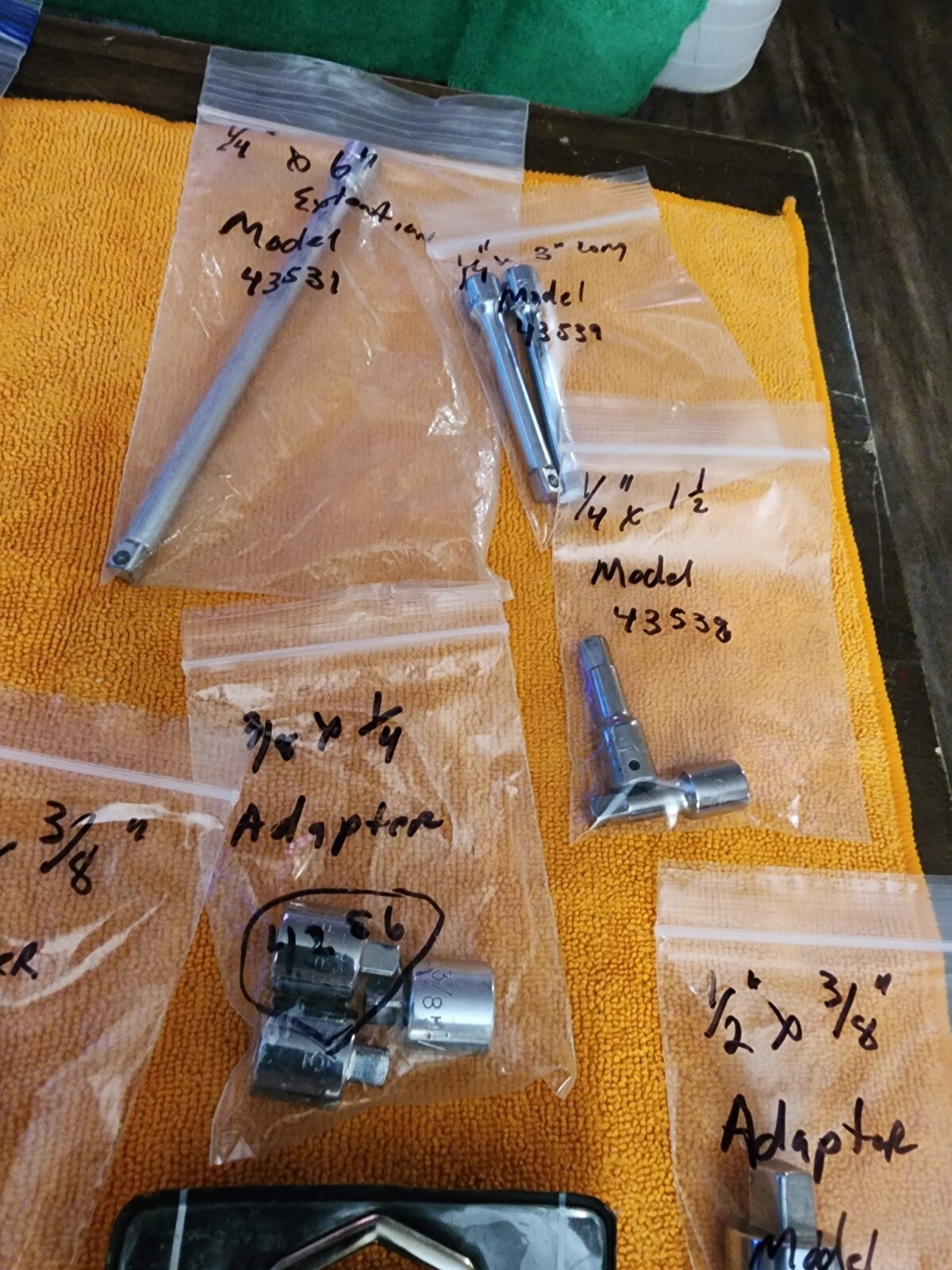Craftsman 1/2", 3/8" & 1/4" Ratchets, Extensions, Adaptors/Sparkplug Socket USA