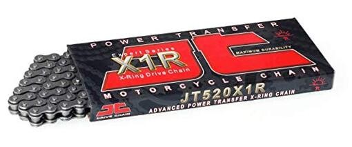 Chain C520X1R3108DL (520 Series) 108 Link Heavy Duty X 108-Links Black Steel