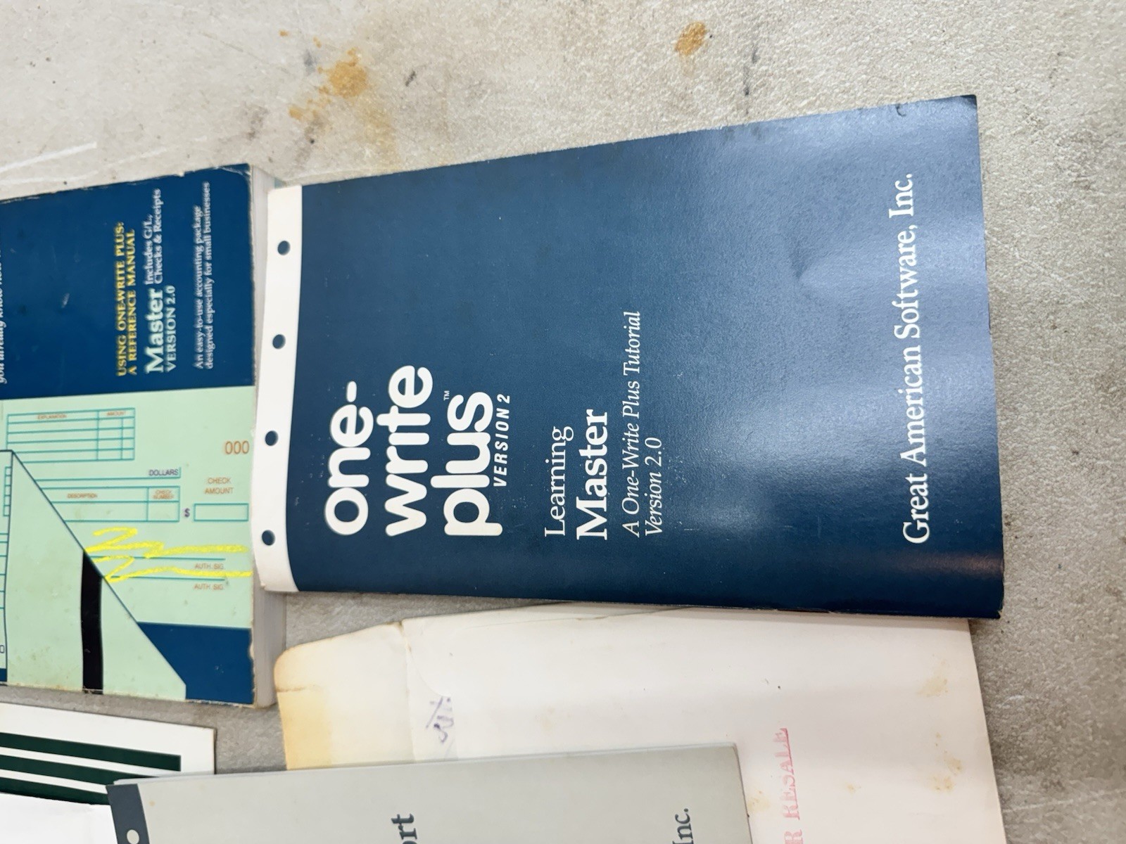 one write plus version 2 accounts receivable accounting software 1987