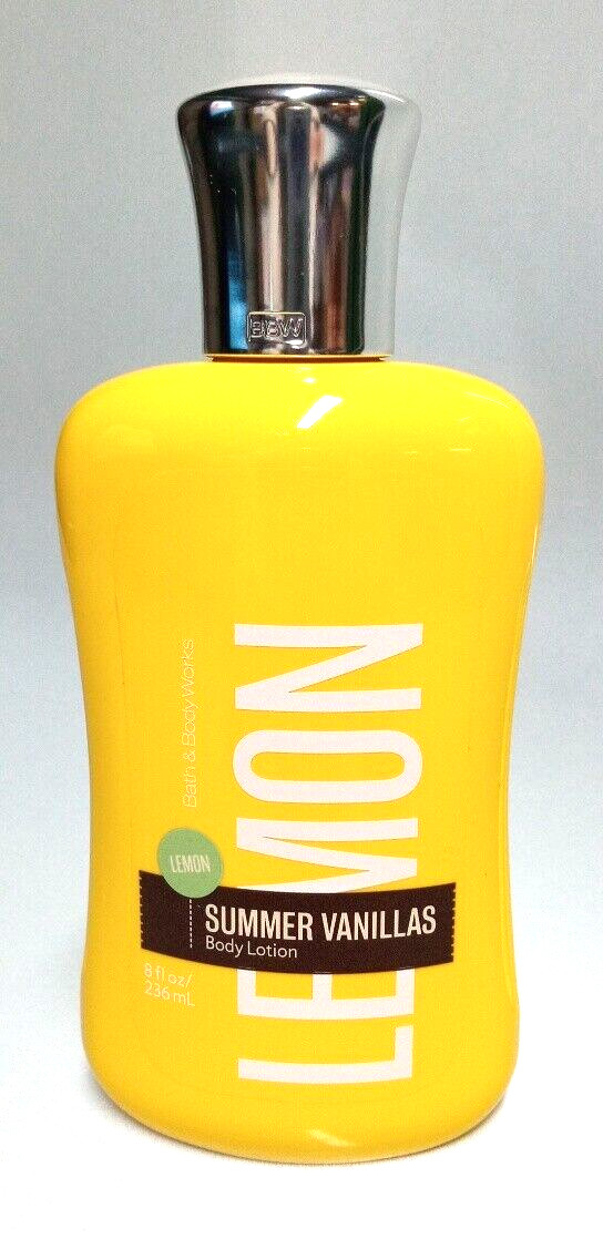 Bath and & Body Works SUMMER VANILLAS LEMON VANILLA Lotion 8 oz. NEW HTF RARE