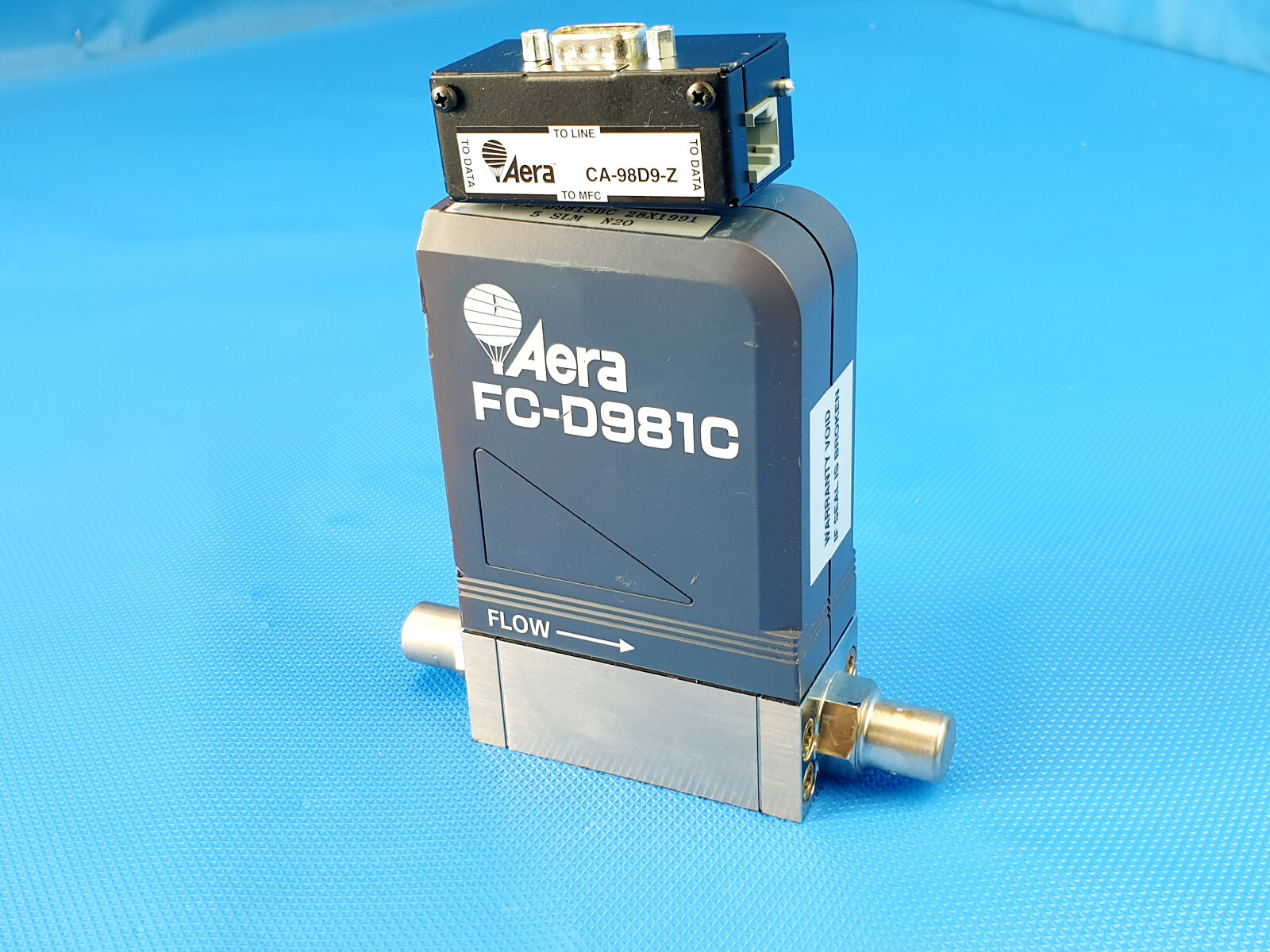 Aera FC-D981C Mass Flow Controller FC-D981SBC O2 5 SLM + CA-98D9-Z 3030-08680