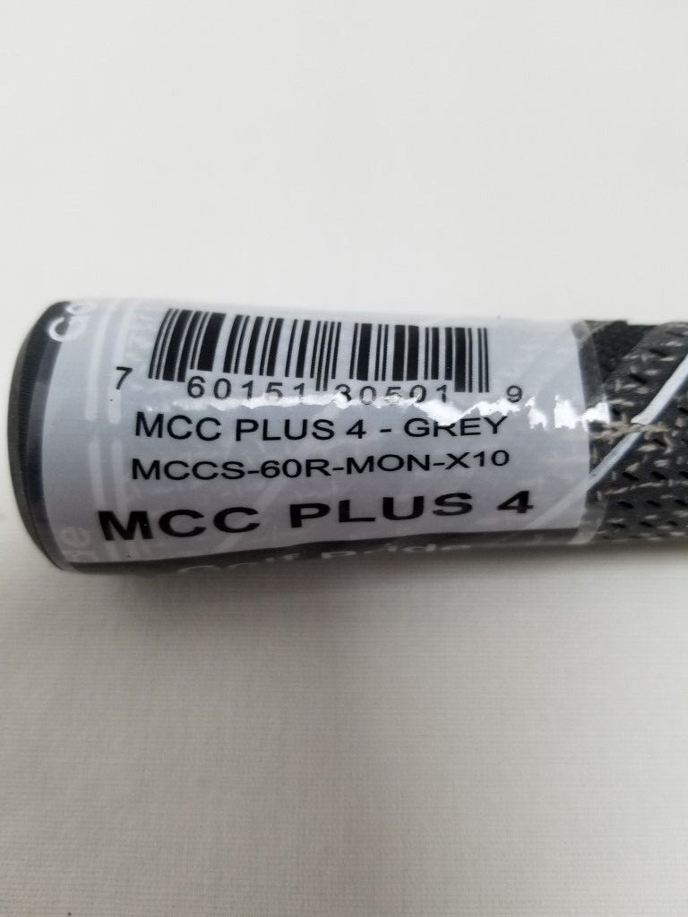 Golf Pride MCC Plus 4 Reduced Taper Lighter Pressure Grey MCCS-60R-MON-X10 POWER