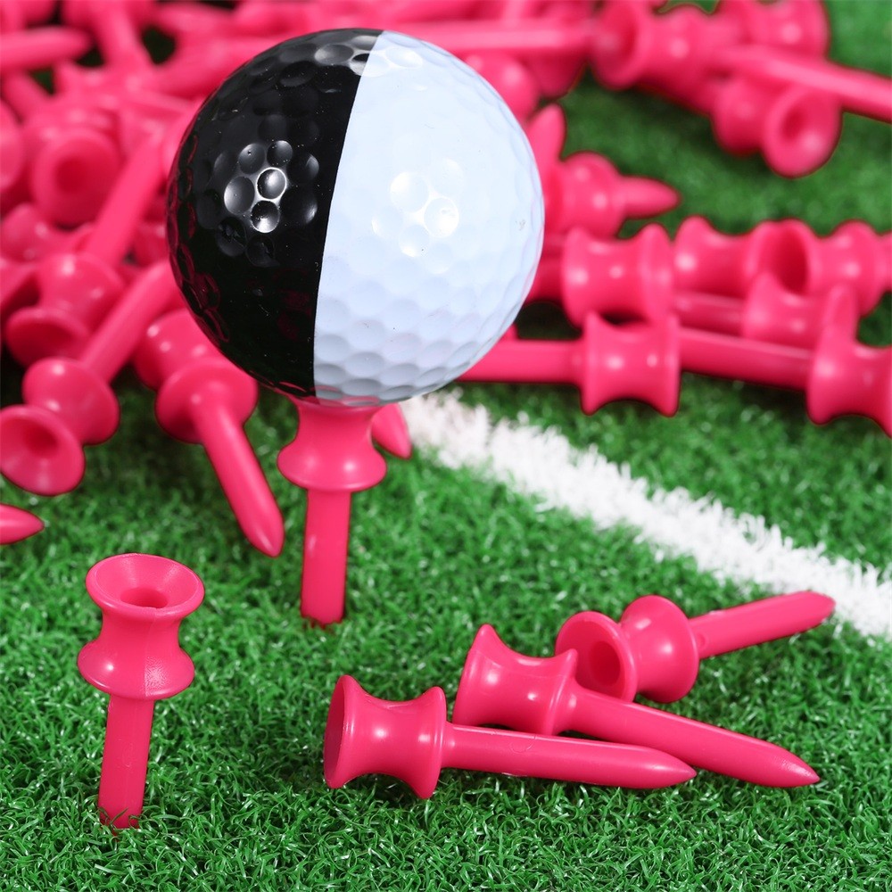 Pack of 100Pcs Plastic Assorted Step Down Golf Castle Tees Height Control 41mm