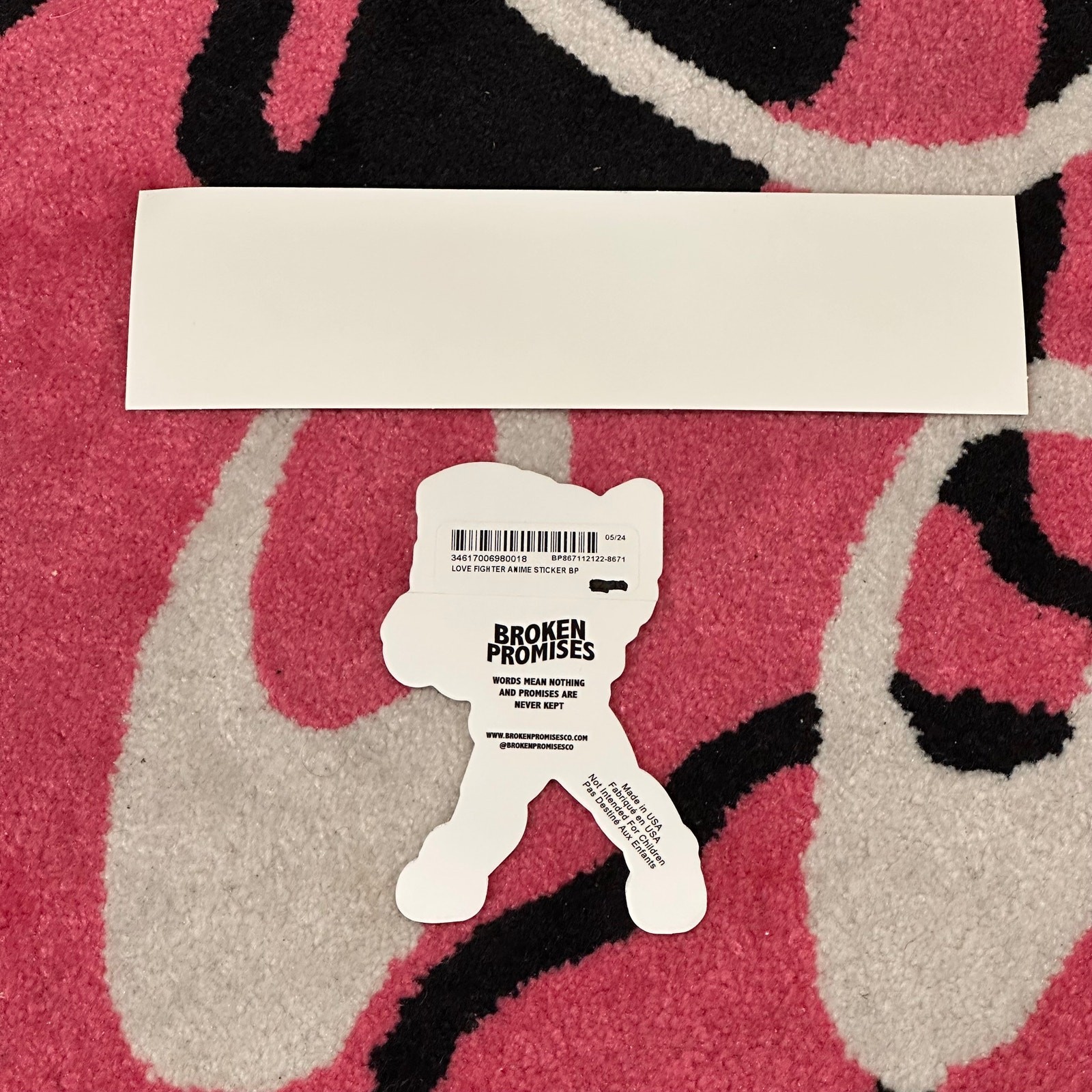 Broken Promises Sticker - Multi-Color - Brand New