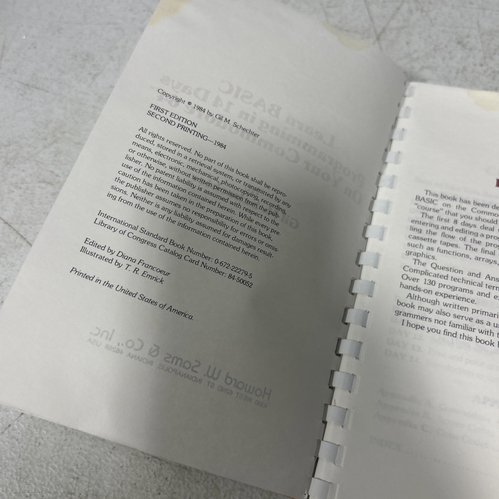Learn BASIC Programming in 14 Days on your Commodore 64 1984 Spiral Bound