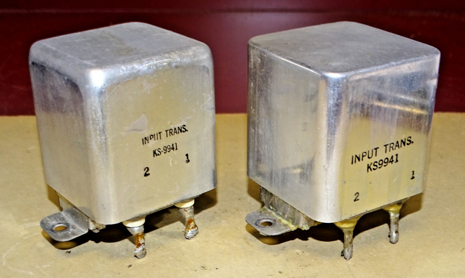 Pair, Western Electric Type KS-9941 Input Transformers, 600 Ohms to Grid
