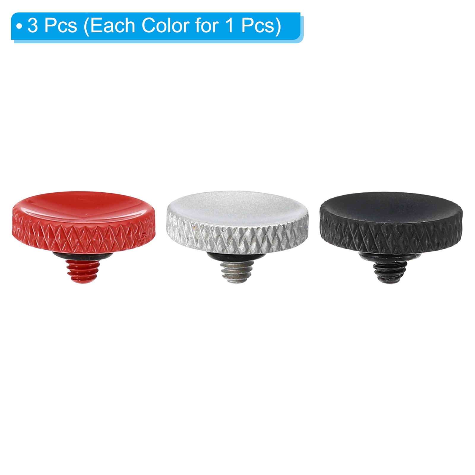 3x Red Silver Matte Black Shutter Button CAMERA Pure Copper Soft Release Button