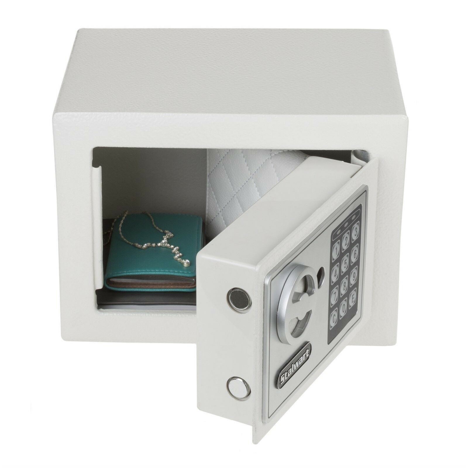 Security Safe Box Deluxe Digital Gray Metal Safe with Electronic Keypad Home