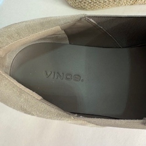 Vince Warren Women Platform Espadrille Slip On Sneakers Taupe Gray 7.5M