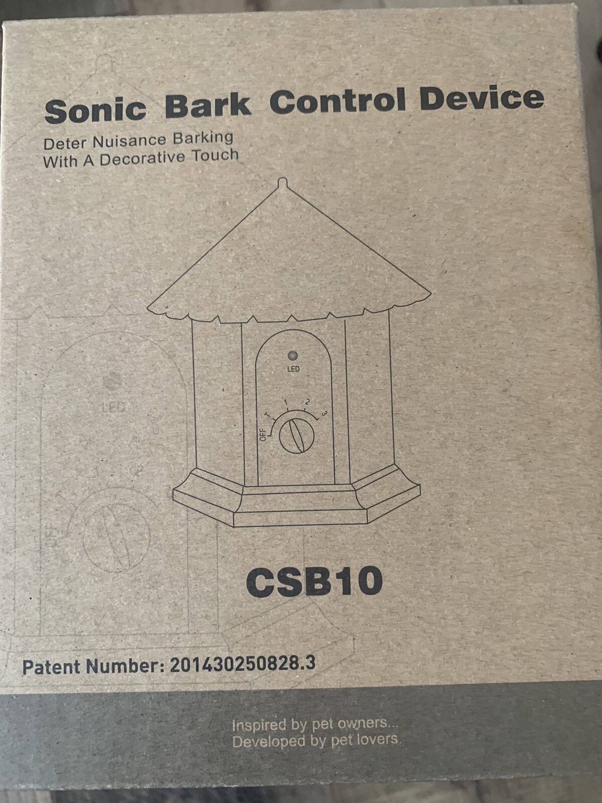 Sonic Bark Control Device Deter Nuisance Barking Birdhouse Style CSB10 Barktrain