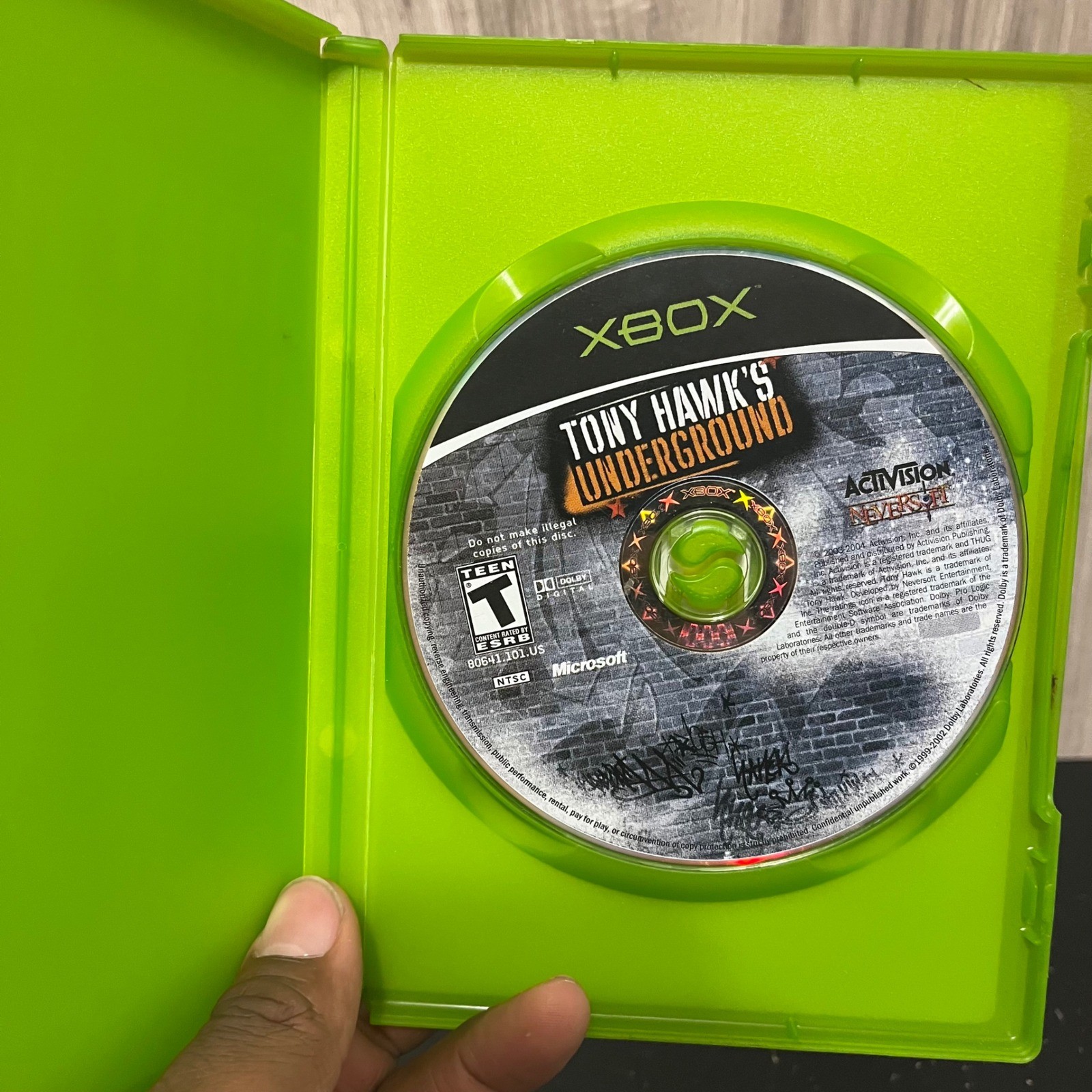 Tony Hawk's Underground Microsoft Xbox Original Case And Disc Tested Working