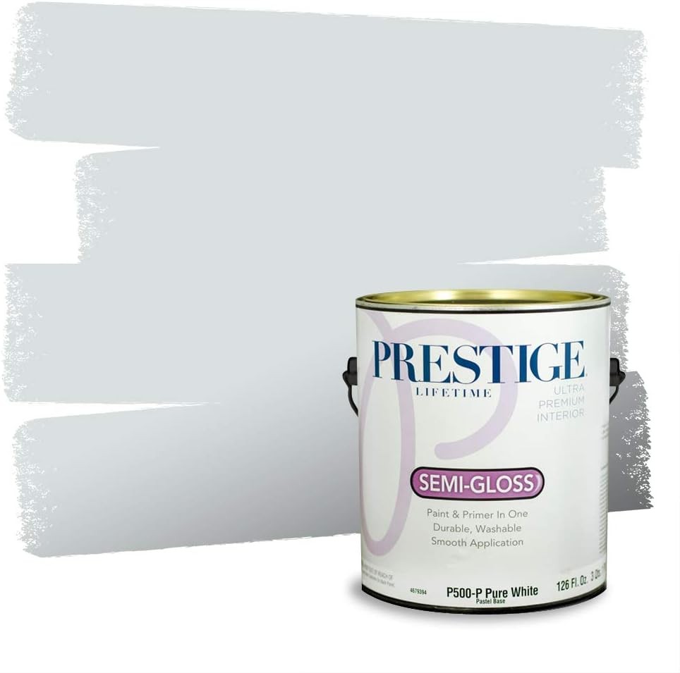 Interior Paint & Primer in One 1-Gallon Eggshell Comparable Match of Behr* Quiet