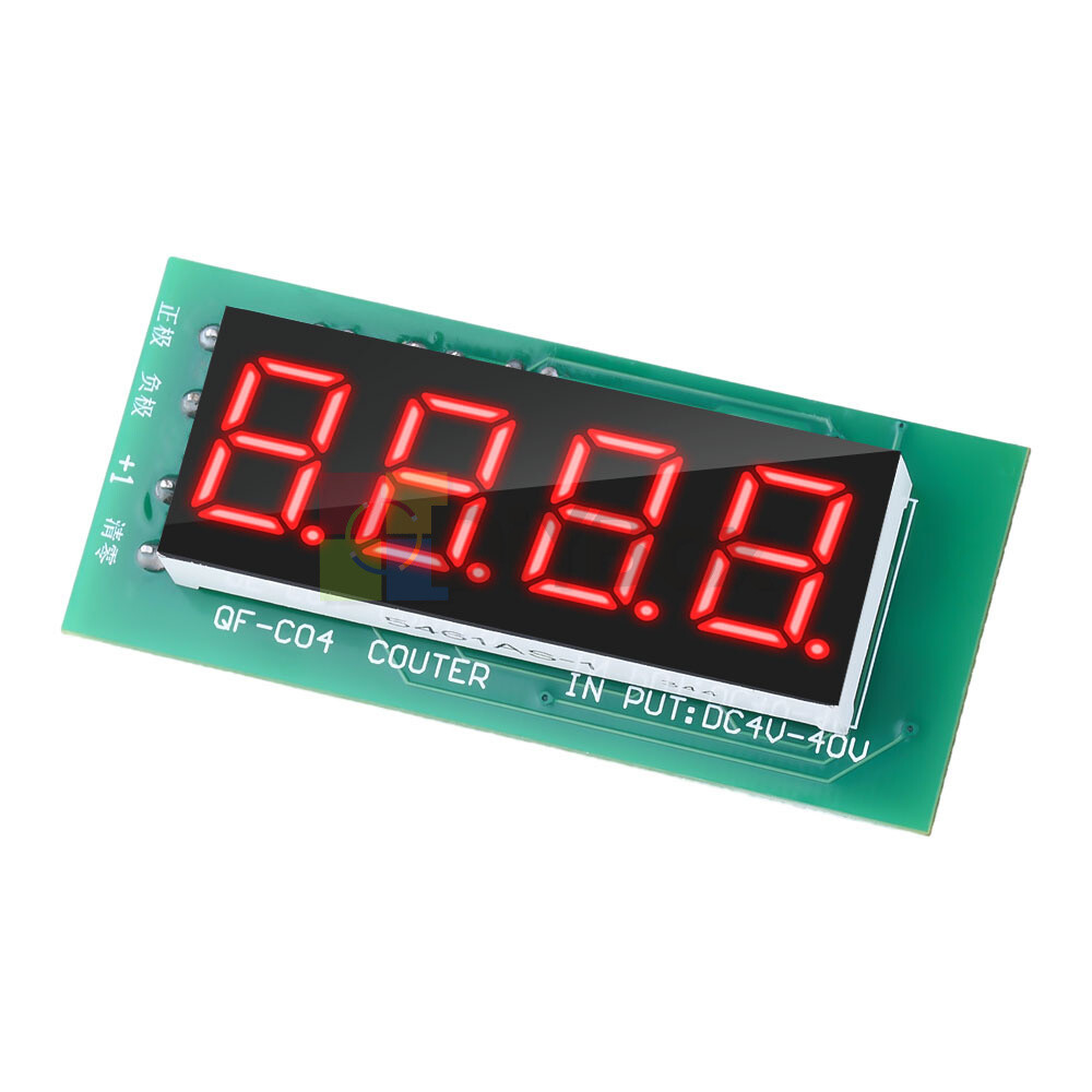 Counter Module 4-digit Digital Display with Memory Function DC4-40V 0-9999 range