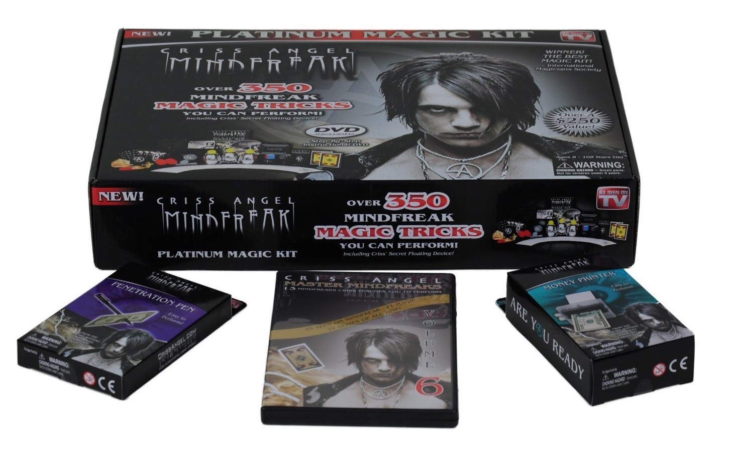 Criss Angel Mind Freak Platinum Magic Kit + Penetration Pen + Money Printer NEW