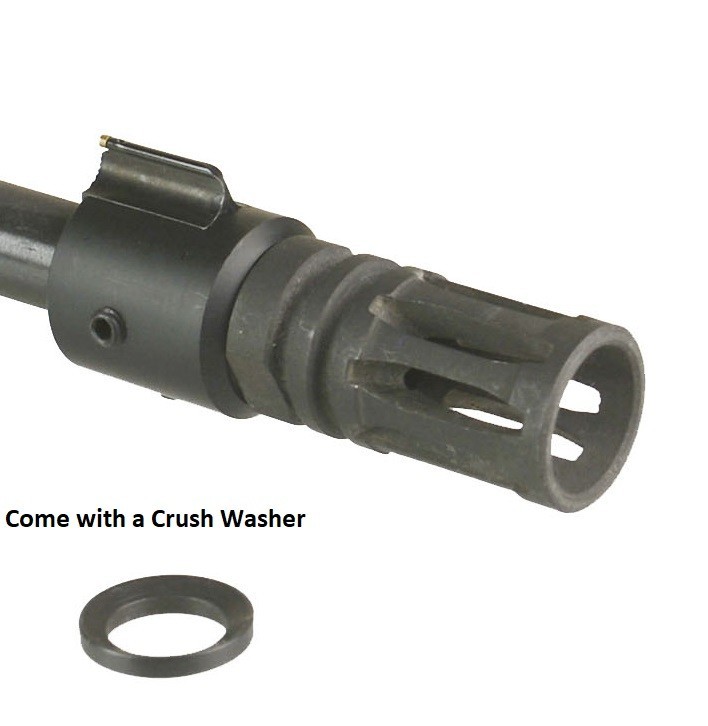 Aluminum Ruger 1022 10/22 Adapter 5/8x24 TPI Thread With Steel Muzzle Brake