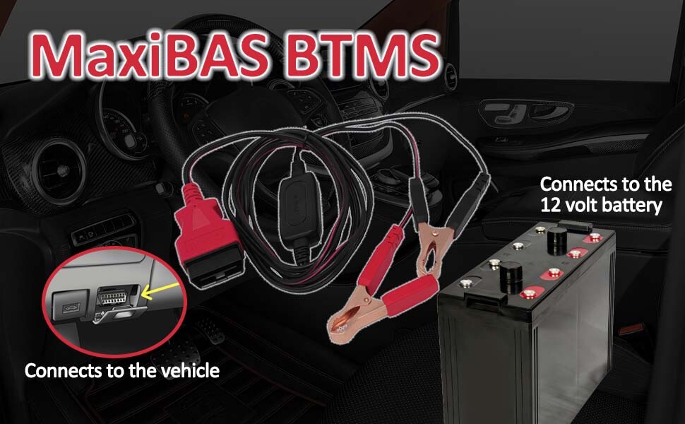 Autel MaxiBAS BTMS OBDII Memory Saver Preventing Vehicle Data Loss Cable Tool