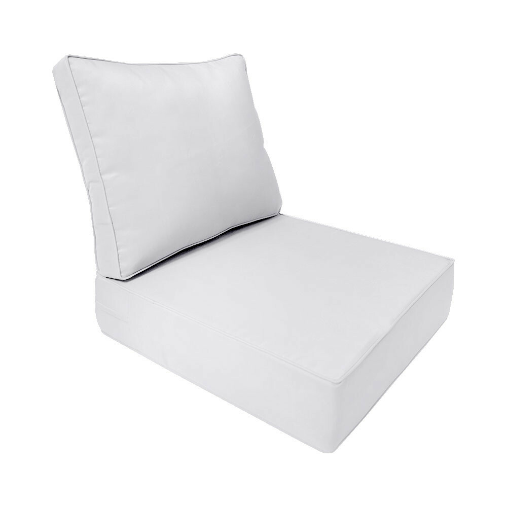 Pipe Trim Outdoor Deep Seat Cushion 23x24x6 Patio Furniture Seat Cushion AD105
