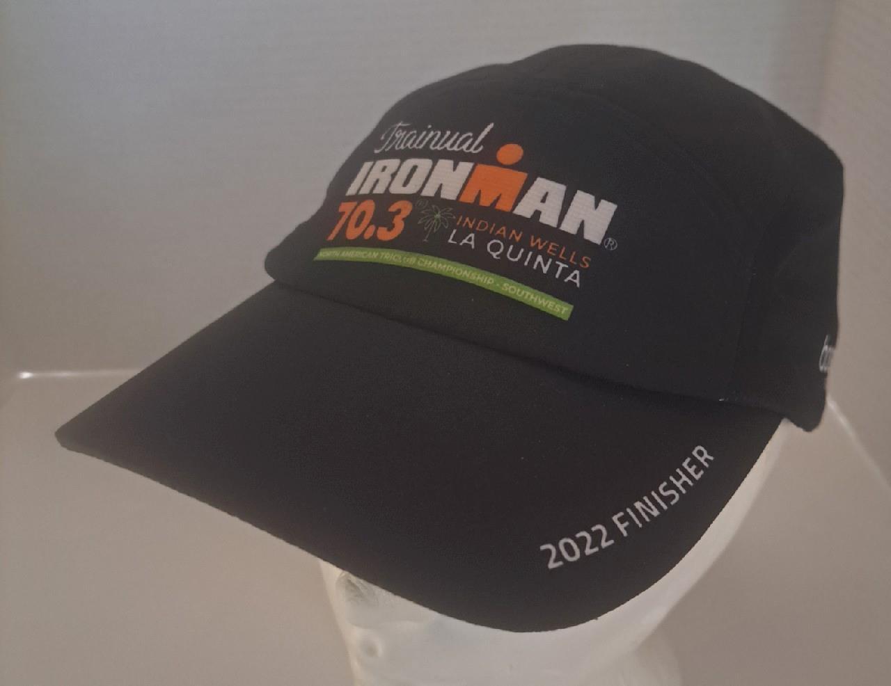 TRAINUAL IRONMAN INDIAN WELLS LA QUINTA TRIATHLON CAP ~ADJUSTABLE ~NEW w/ TAG