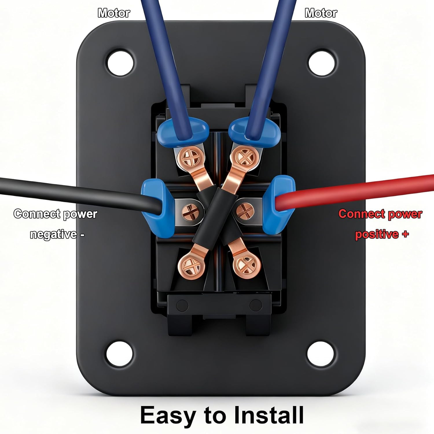 UP down Momentary Reverse Polarity Switch, 12V 30A DPDT, Polarity Reversing