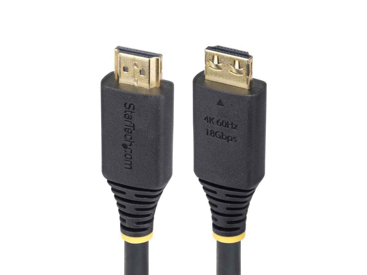 StarTech 6ft (1.8m) High Speed HDMI Cable with Gripping Connectors, 4K 60Hz/1440