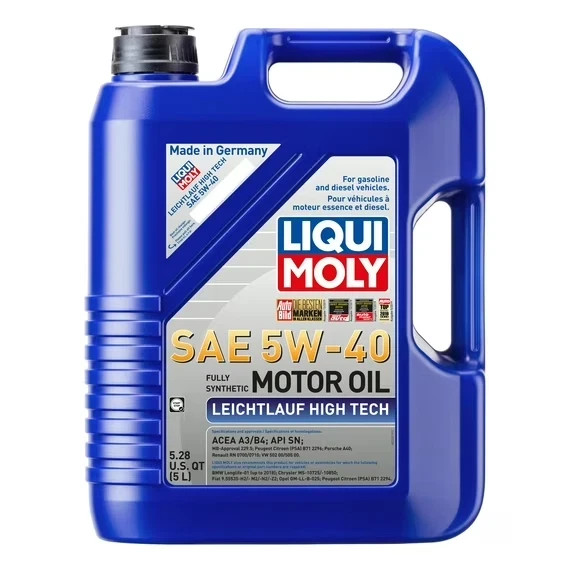Liqui Moly 2332 Leichtlauf High Tech 5W-40 5L MB 229.5 BMW LL-01 VW 502/505