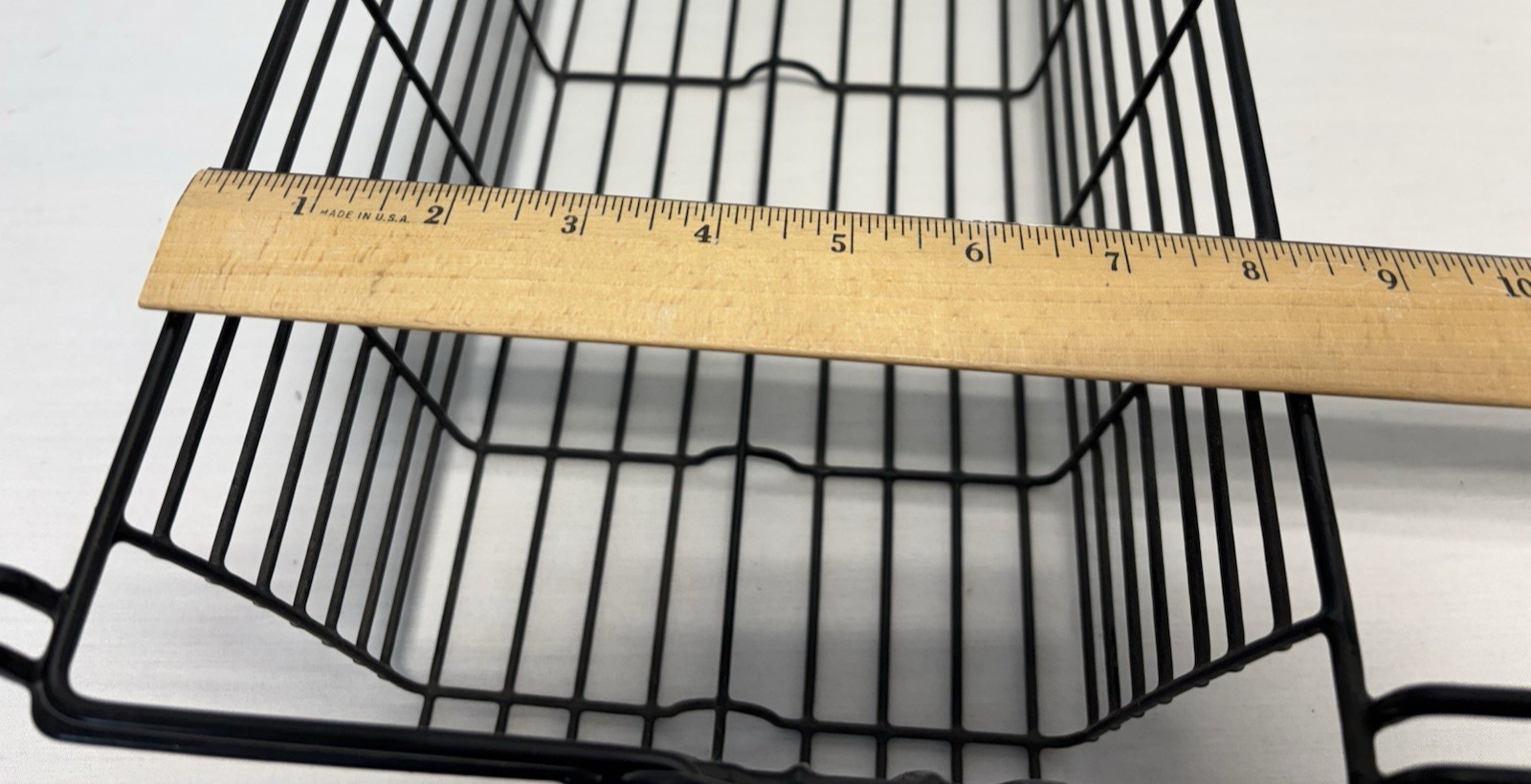 Black Coated Wire Removable Storage Basket for Rollator Walker or Bicycle