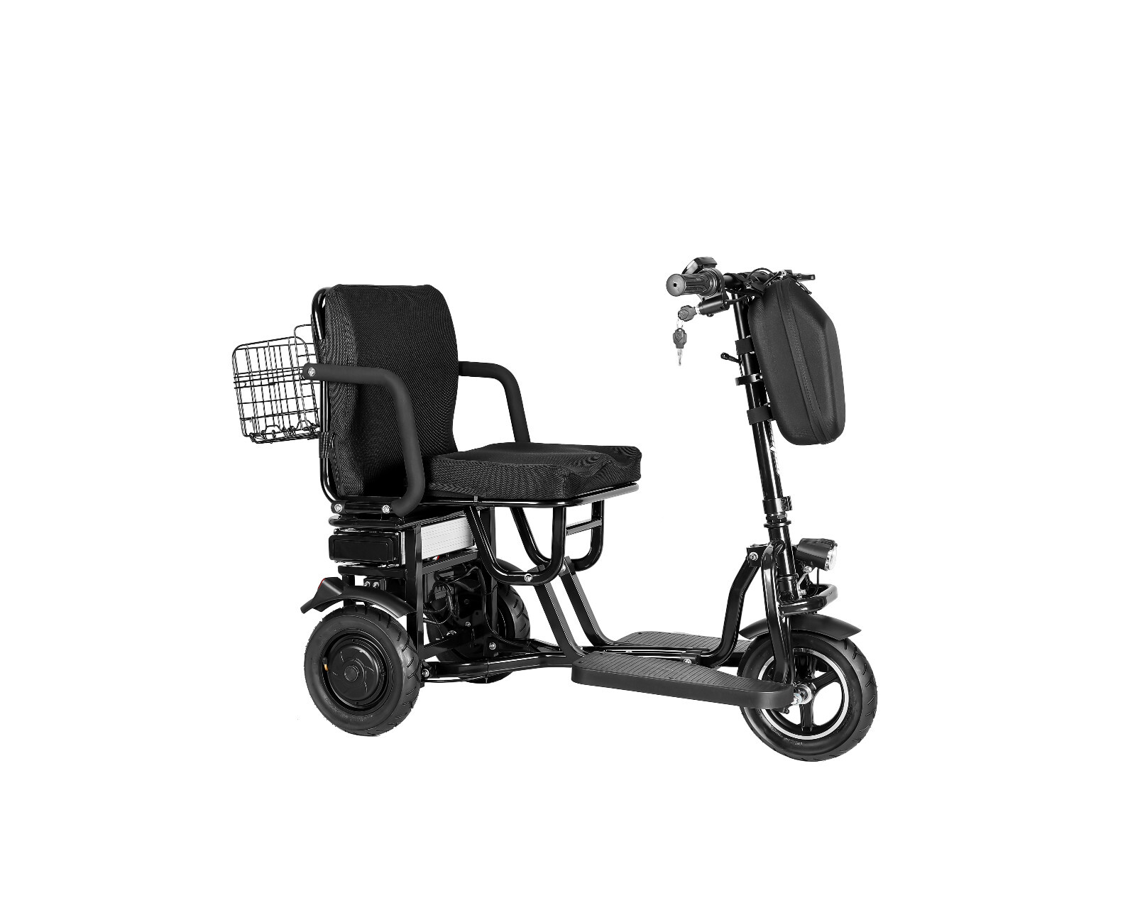 3 Wheel Folding Mobility Scooter Power Wheel Chairs Electric Long Range Portable