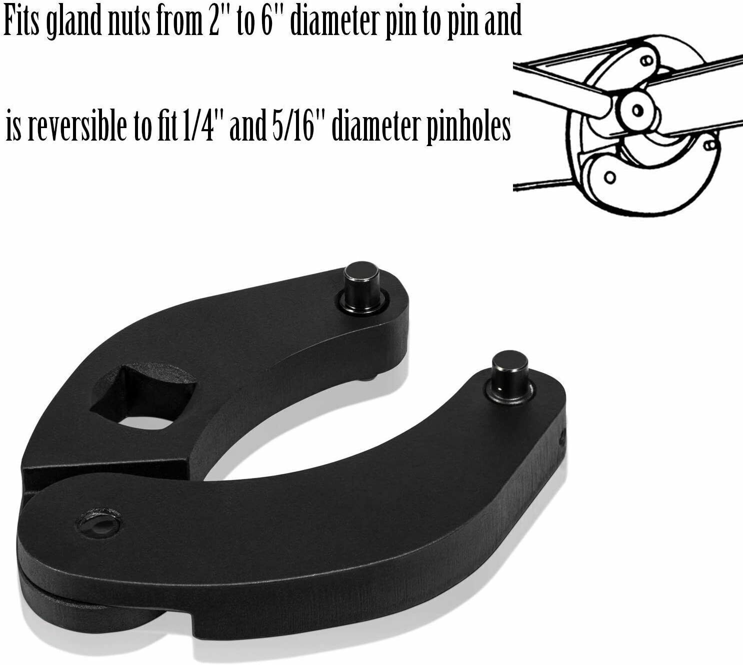 1266 Adjustable Gland Nut Wrench For Case 480E/580/580D/580SE/580 ck/180 Backhoe