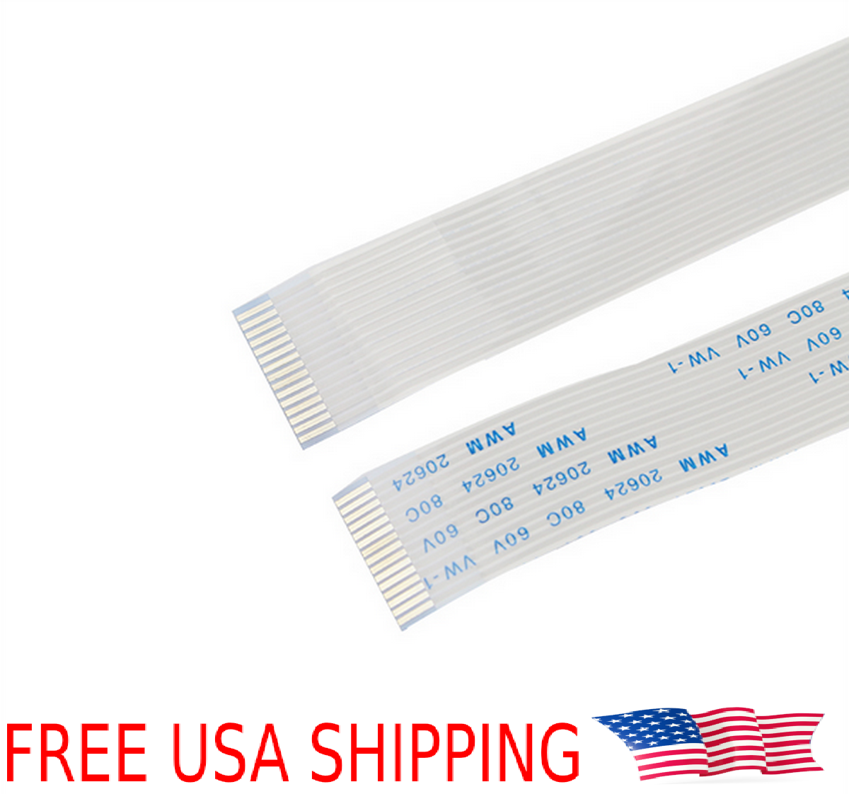 2M 15 pin 1.0mm Long FPC FFC Flat Wire Extended Ribbon Cable Raspberry Pi Camera