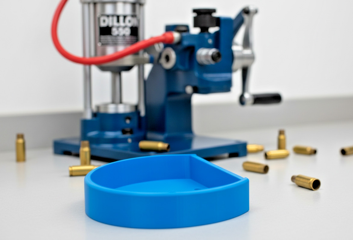 Large Capacity Dillon Bullet Tray & Bracket Holder Adapter Arm - Blue - NEW