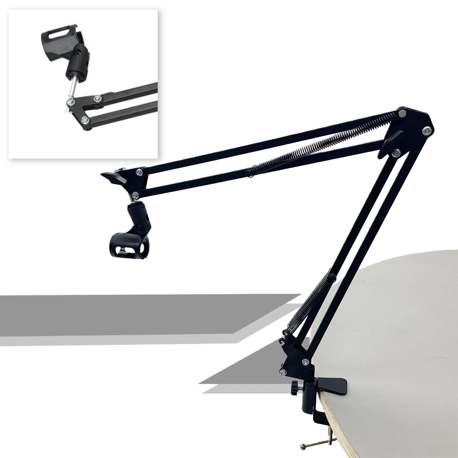 Recording Microphone Suspension Boom Scissor Arm Holder Microphone Stand