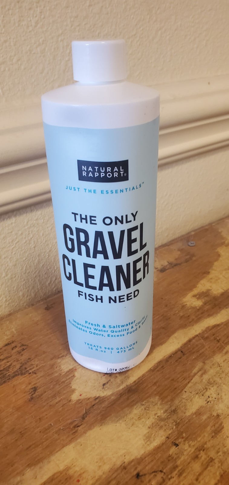 New Natural Rapport Aquarium Gravel Cleaner - The Only Gravel Cleaner Fish Need
