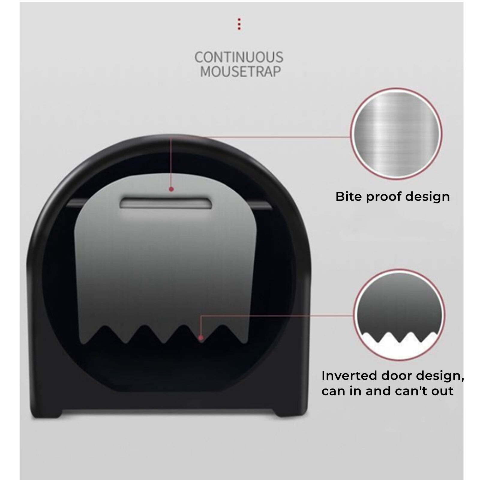Smart Humane Mouse Trap - Live Catch & Release, Safe Around Kids/Indoor Use