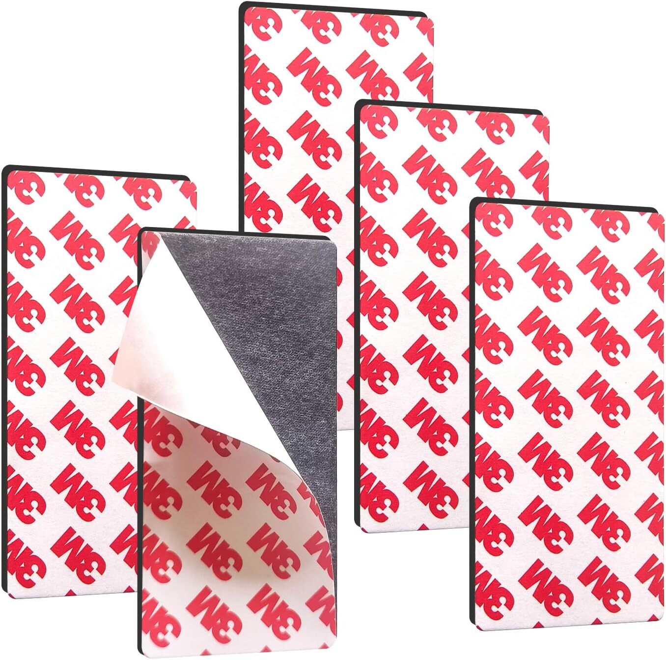 Magnetic Tape with 3M Adhesive Backing, 5 Pack Strong Magnetic Strips for Kit...