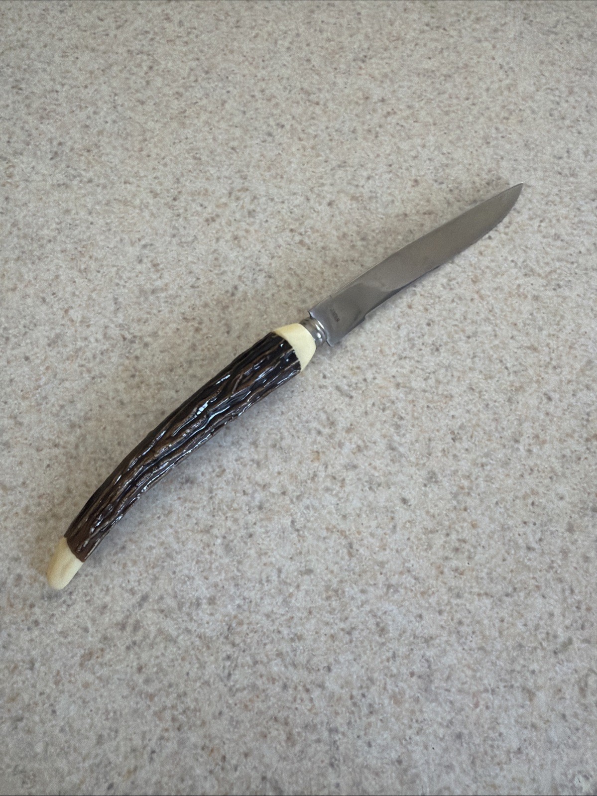 VTG Faux Stag  Antler Knife 8 In Made In Japan Mid Century Modern Replacement