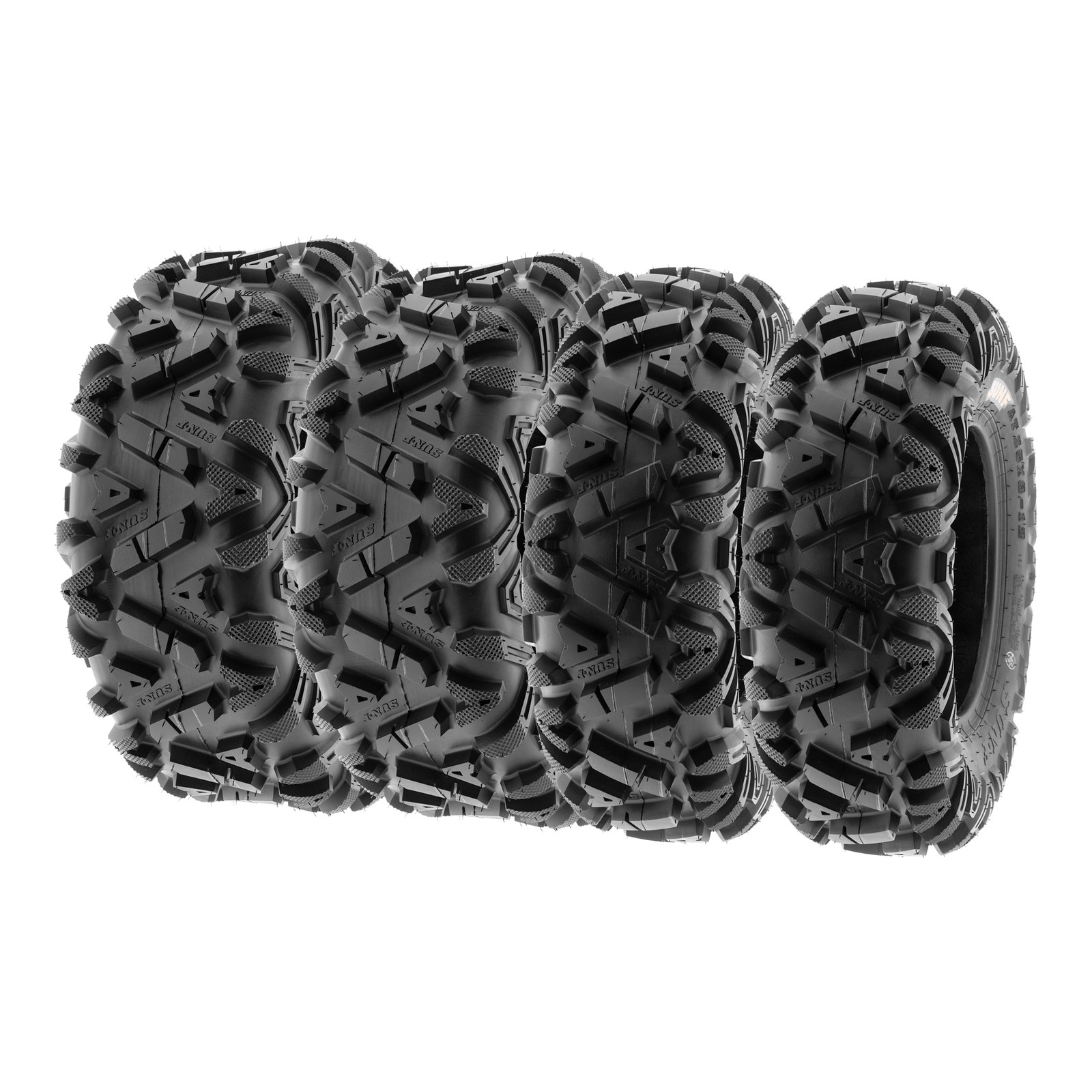 SunF ATV Tires 26x9-12 26x10-12 All Terrain 6 PR A033 POWER I - BUNDLE