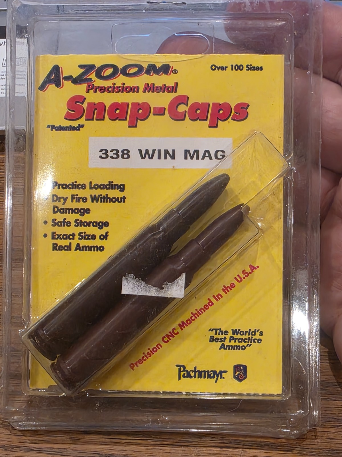 A-Zoom 338 WIN MAG (.338 Winchester Magnum ) Precision Metal Snap Caps MPN 12230