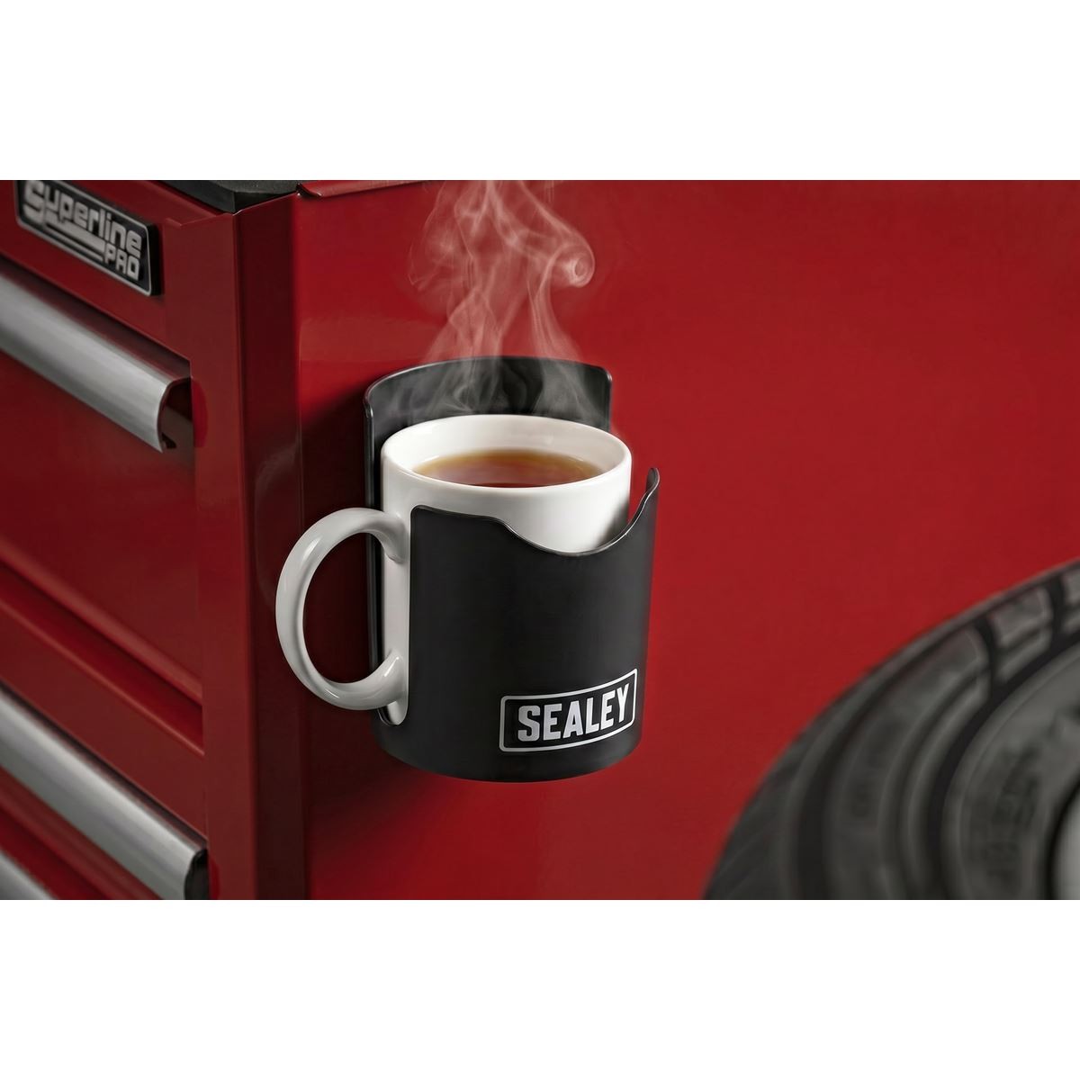 Sealey Magnetic Cup/Can Holder - Black APCHB