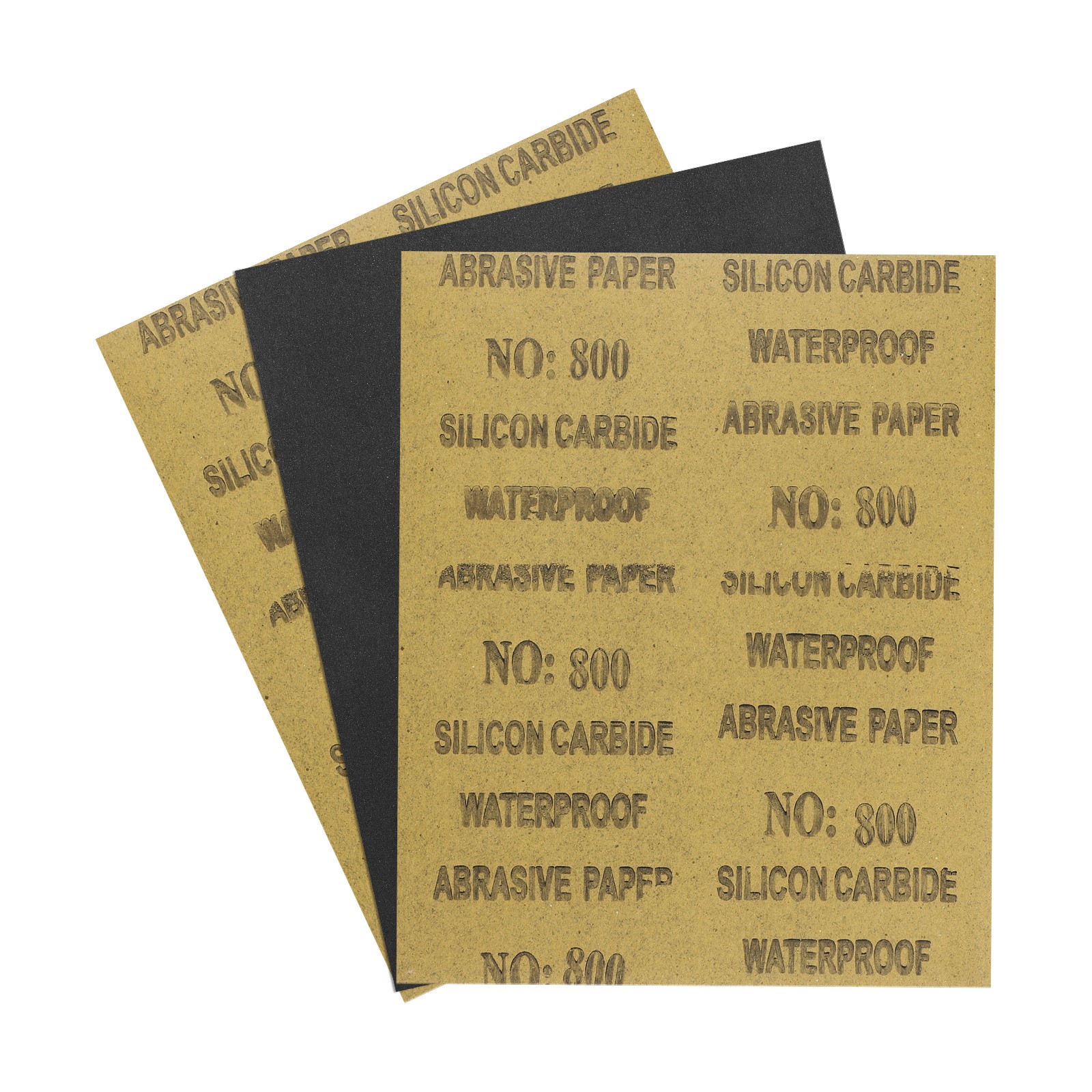 3pcs Sand Papers - [9 x 11 Inch x 800 Grits] Sandpaper Sheets