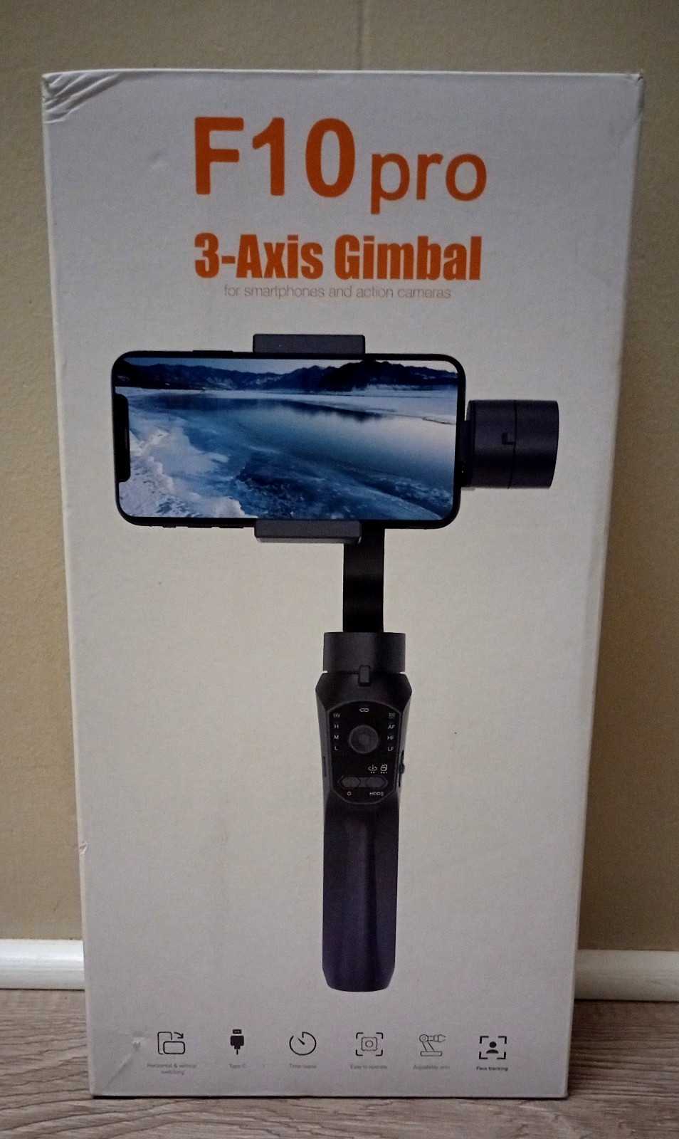 F10 PRO 3-Axis Gimbal Stabilizer Foldable Handheld for Smartphones & Action Cam
