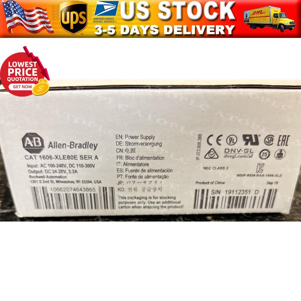 New Allen-Bradley 1606-XLE80E Power Supply 1606XLE80E