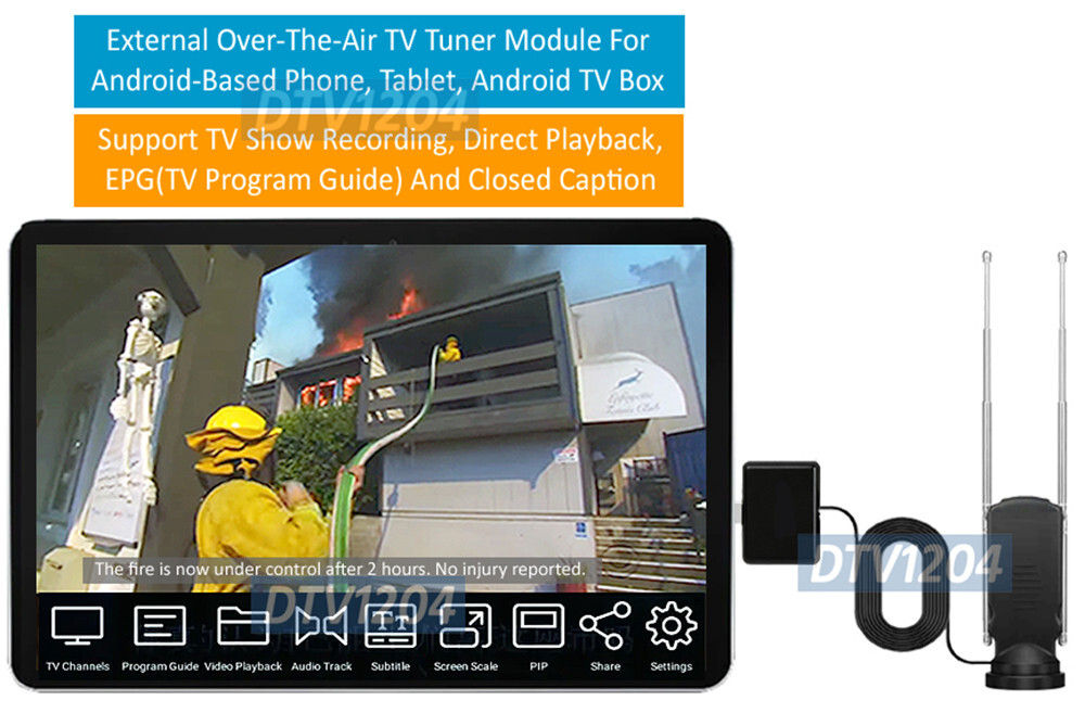 HD Antenna TV Receiver Dongle For Android Devices -Watch Record Live TV Anywhere