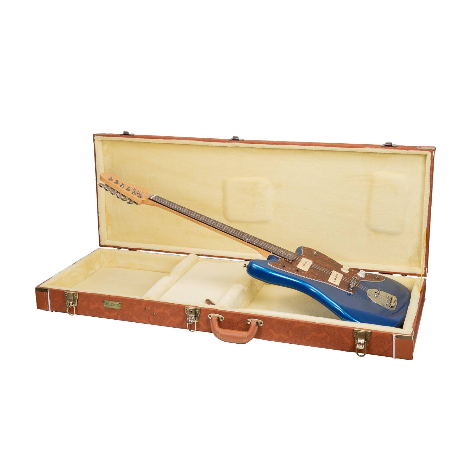 Crossrock Wooden For Jazzmaster/Jaguar Style Electric Guitars-Redwood