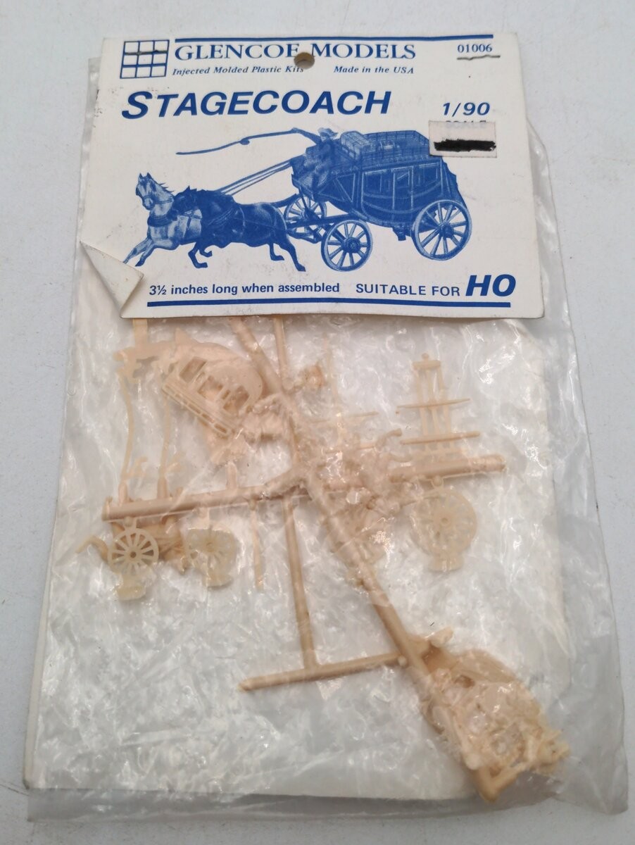 Glencoe 01006 HO Stagecoach Plastic Kit