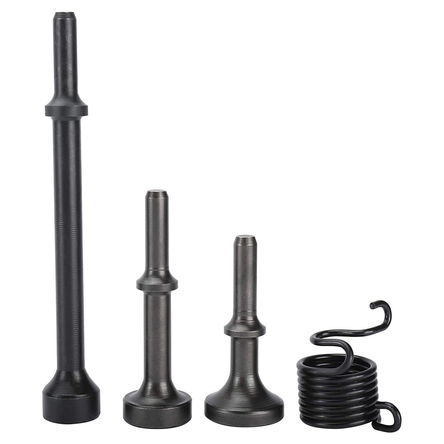 4 Pack Smoothing Pneumatic Air Hammer Bits Air Chisel Bits Tool Set with Spring